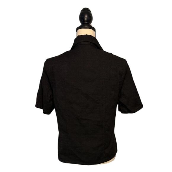 Vintage Premier International Black Button Down Embroidered Giraffe Size Large - Picture 4 of 7